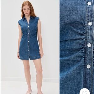 Veronica Beard Dark Blue Denim Mini Dress